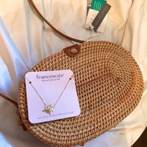 Rattan Boho Crossbody Bag